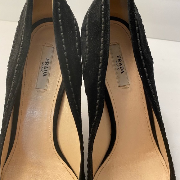 Prada suede pumps heels black 39 - Picture 8 of 11